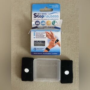 Black Anti-Nausea Wristbands